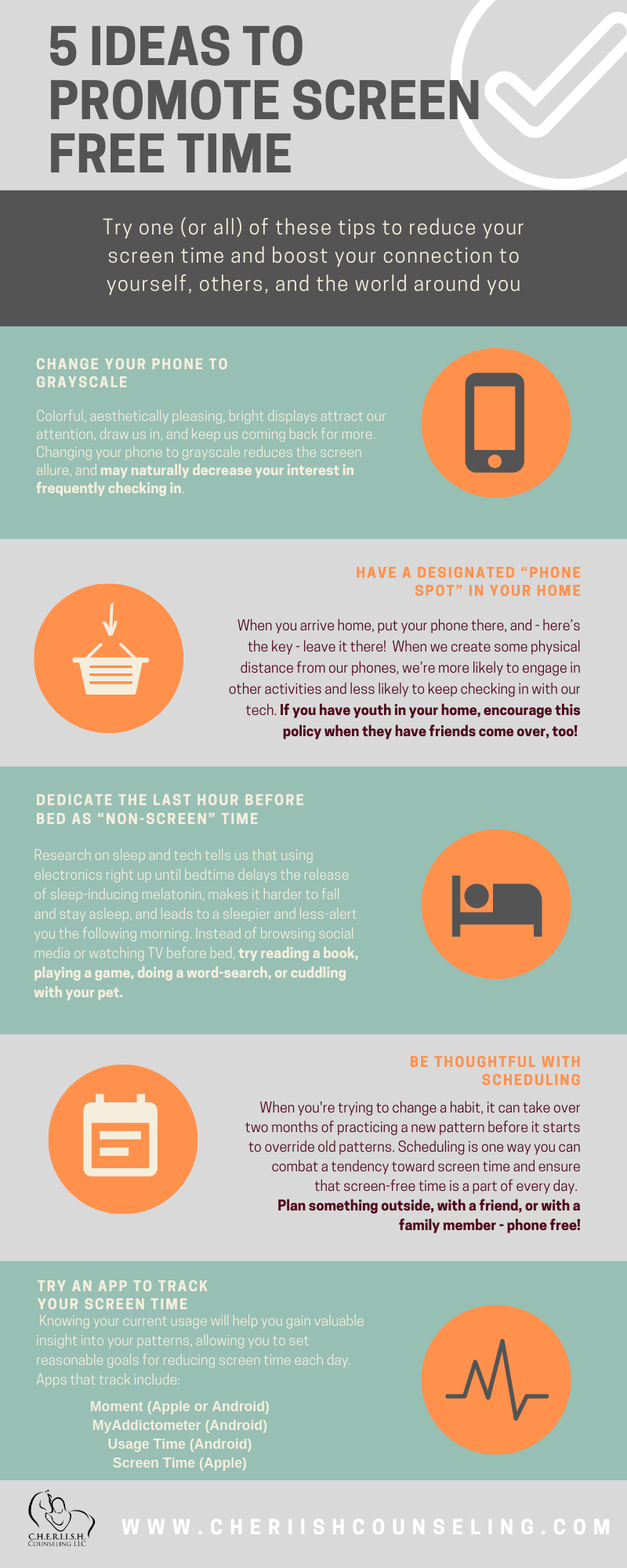 Promoting Screen-Free Time Infograph
